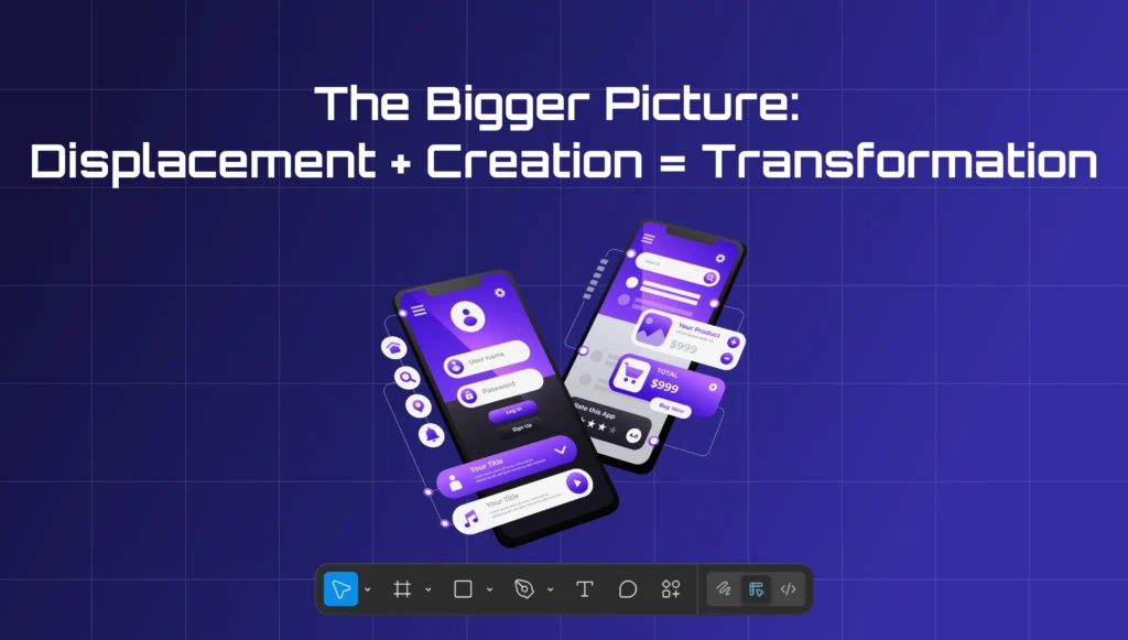 The Bigger Picture: Displacement + Creation = Transformation